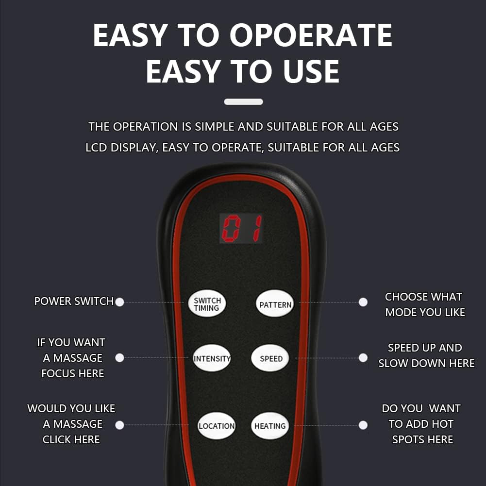 ENKUODE Full Body Massage Mat with Heat