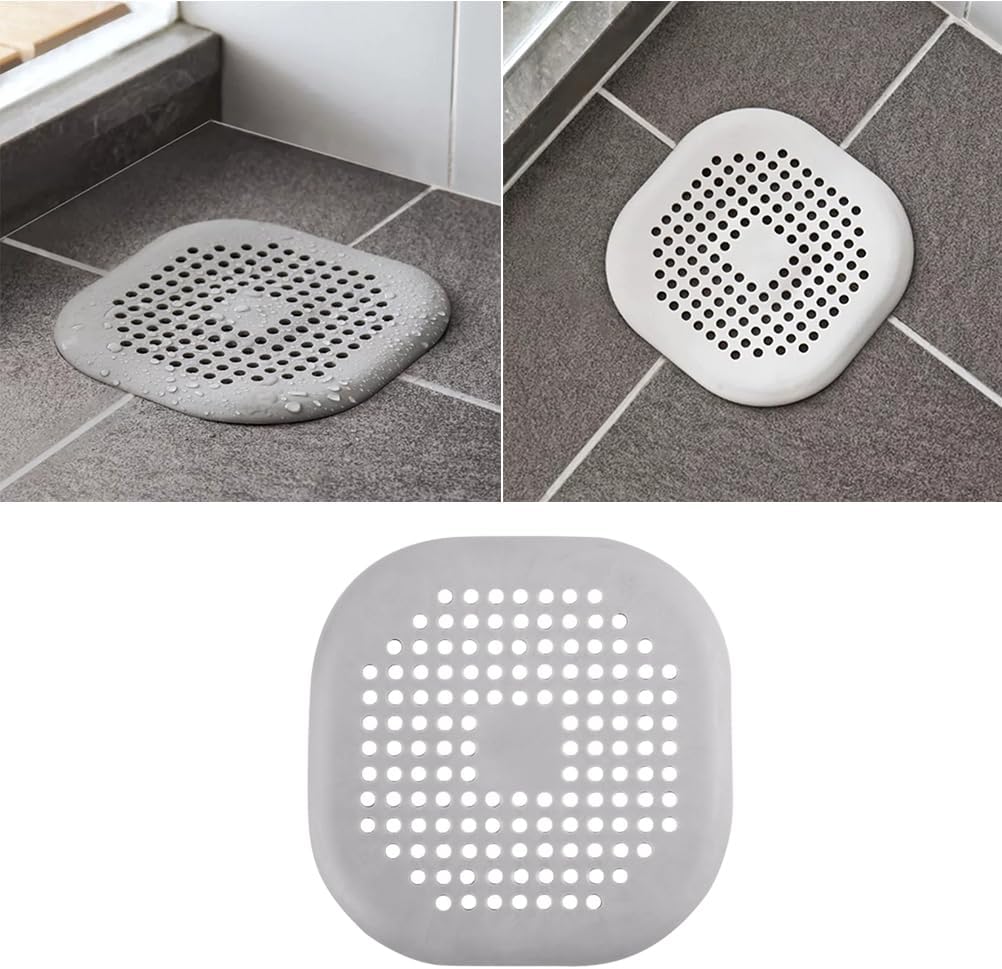 Uonlytech 3pcs Silicone Drain Cover with Suction Cup