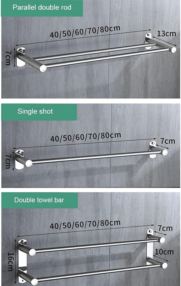 BOCbco Stainless Steel Towel Bar Rail