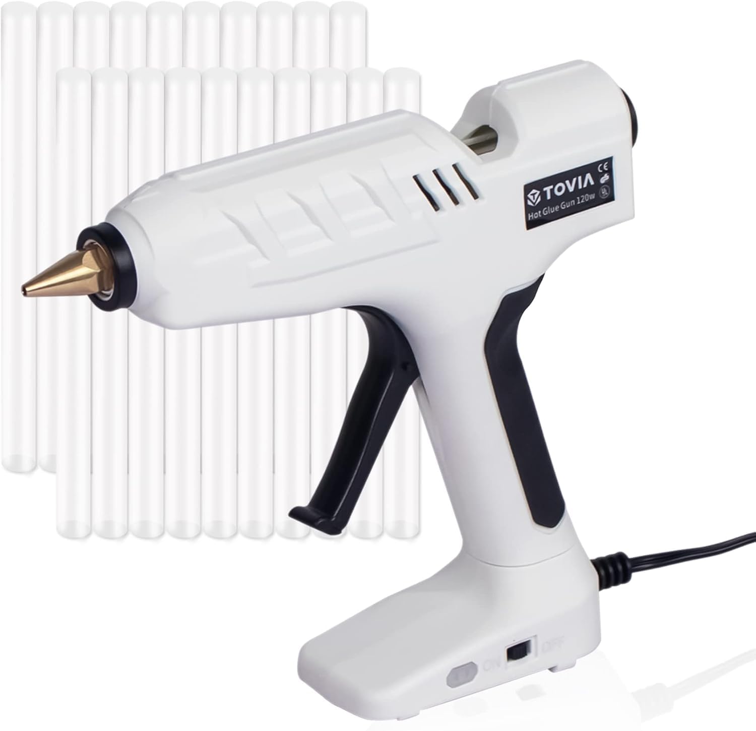 T TOVIA High Temp Hot Glue Gun Kit with Switch 1