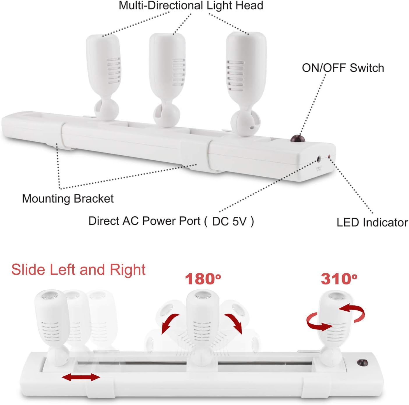 BIGLIGHT Dimmable LED Track Light with Remote Control