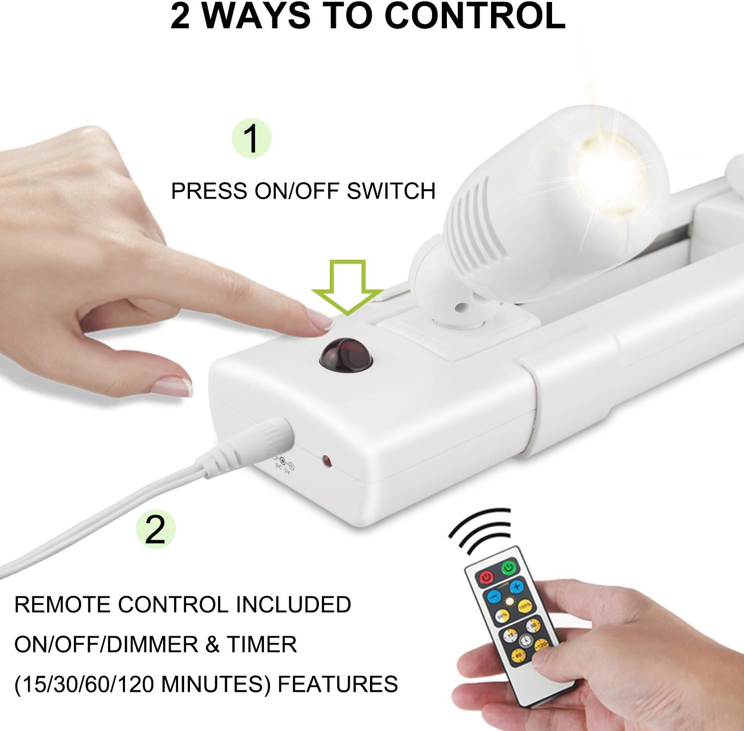 BIGLIGHT Dimmable LED Track Light with Remote Control