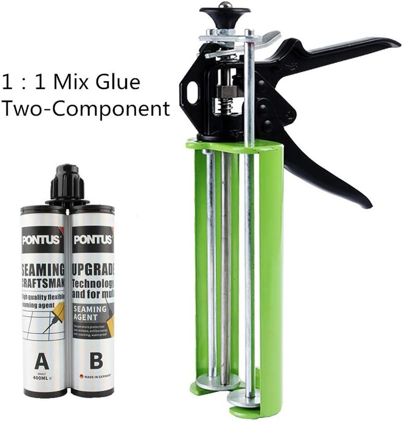 CJGQ Epoxy Gun 400mL 11 Mix Dual Component Adhesive Applicator