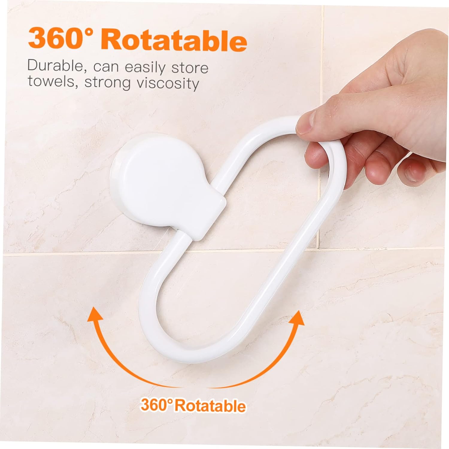 OSALADI Self-Adhesive Towel Holder Ring for Bathroom Kitchen 1