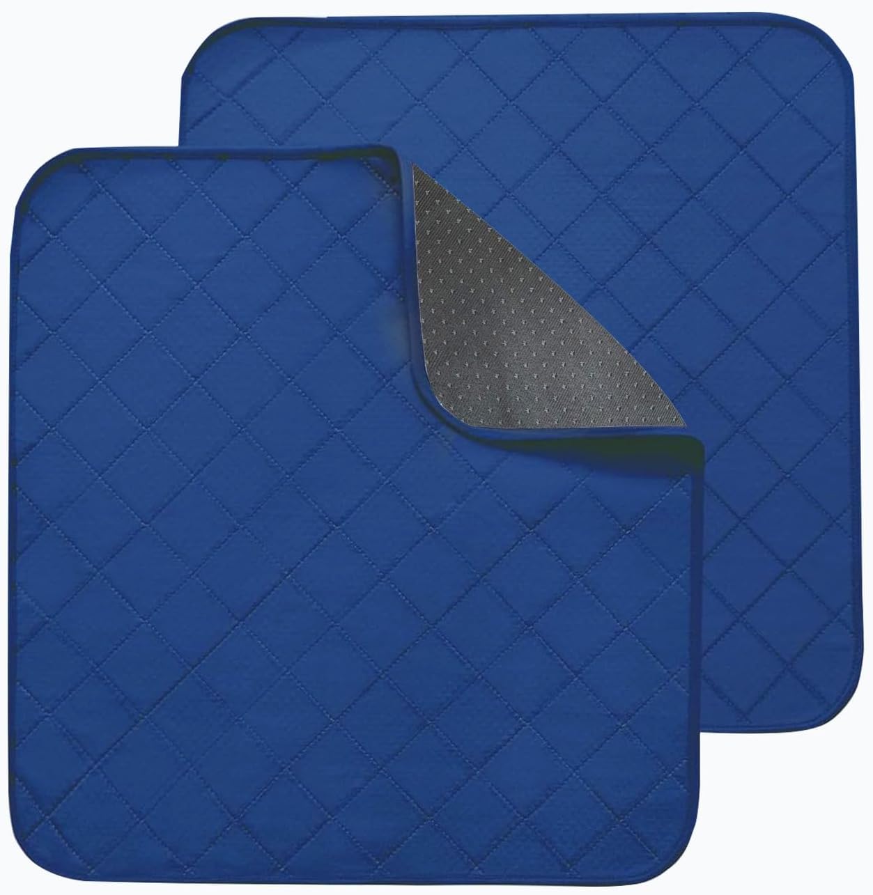 RIQINXIN Waterproof Chair Pads 2Pcs 4-Layer Design 21x22in Blue
