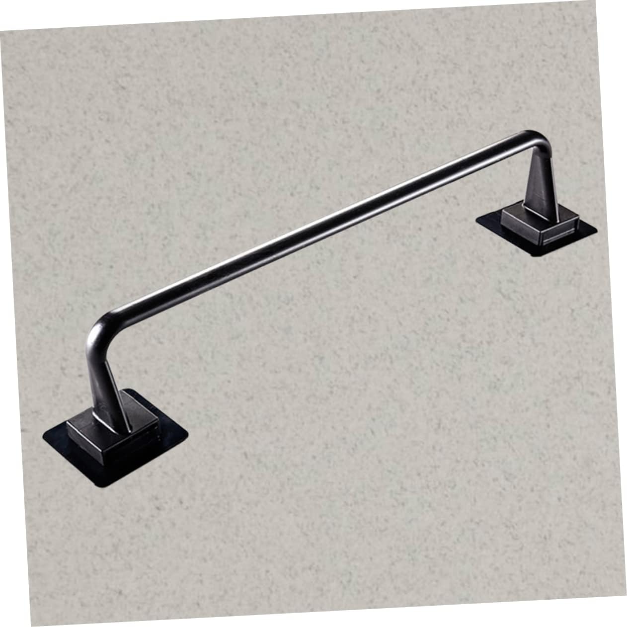 VILLCASE Wall Mounted Towel Bar Black Plastic