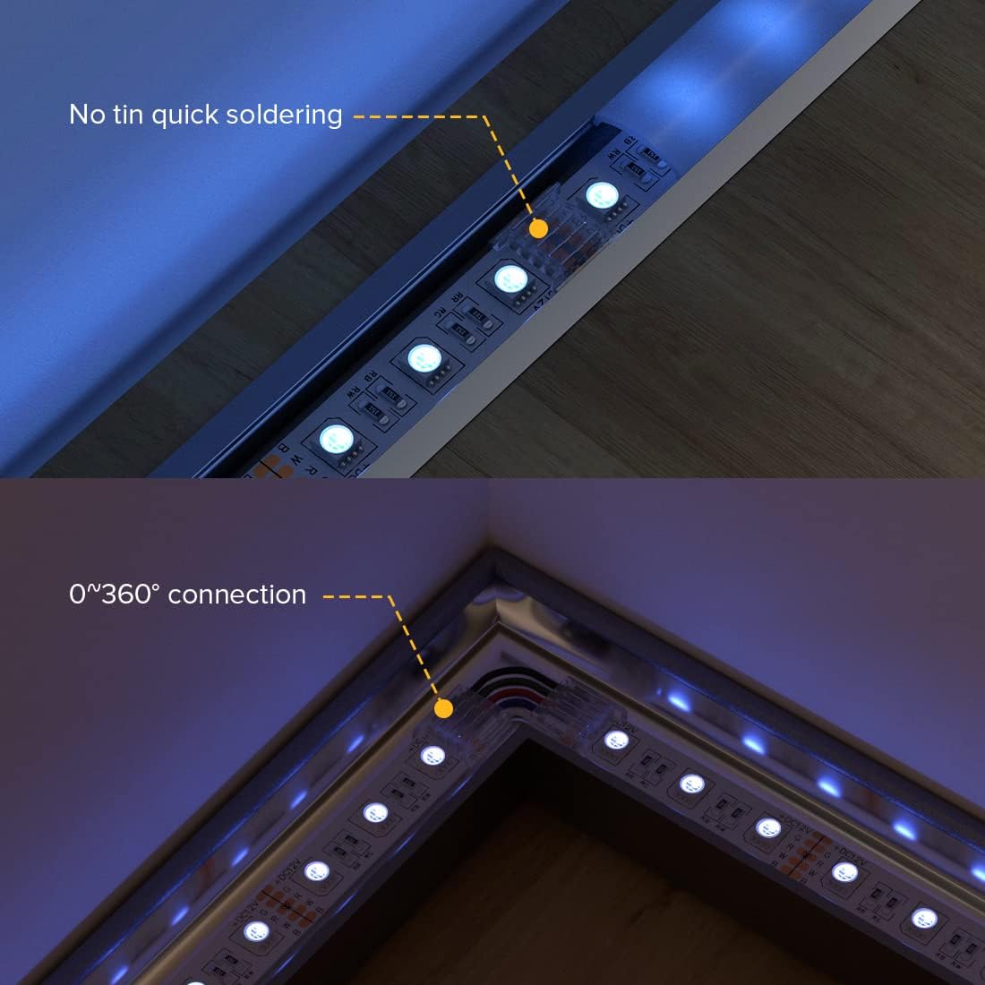 BTF-LIGHTING SMD 5 Pin 12mm Transparent Connector Kit