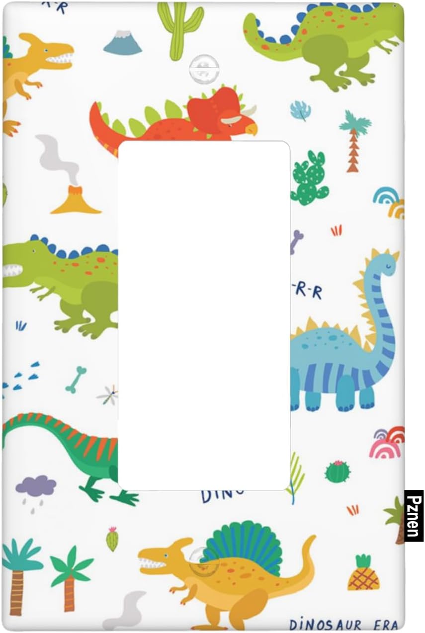 Dinosaur Rocker Light Switch Cover Plate 1 Gang