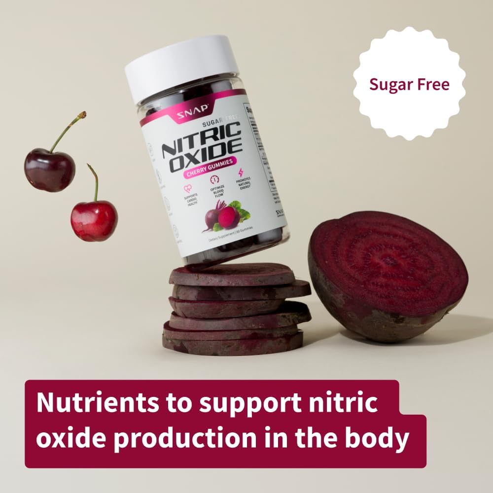 Snap Supplements Beet Root Gummies - 2 Pack Sugar Free Cherry Flavor