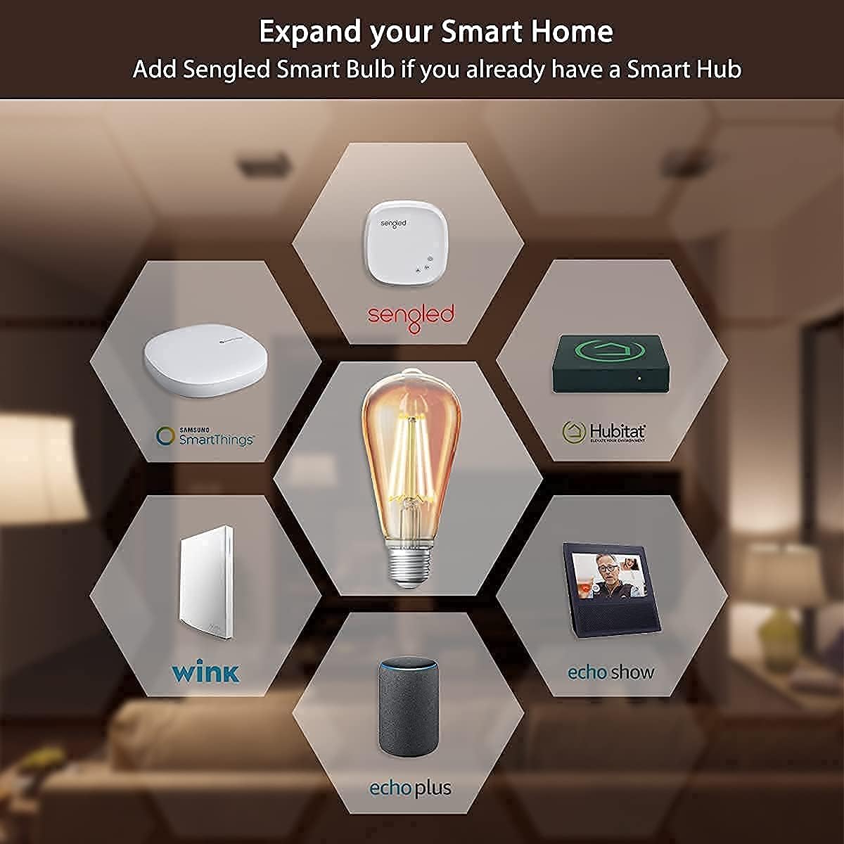 Zigbee Smart Edison Bulb Bundle with Hub Required