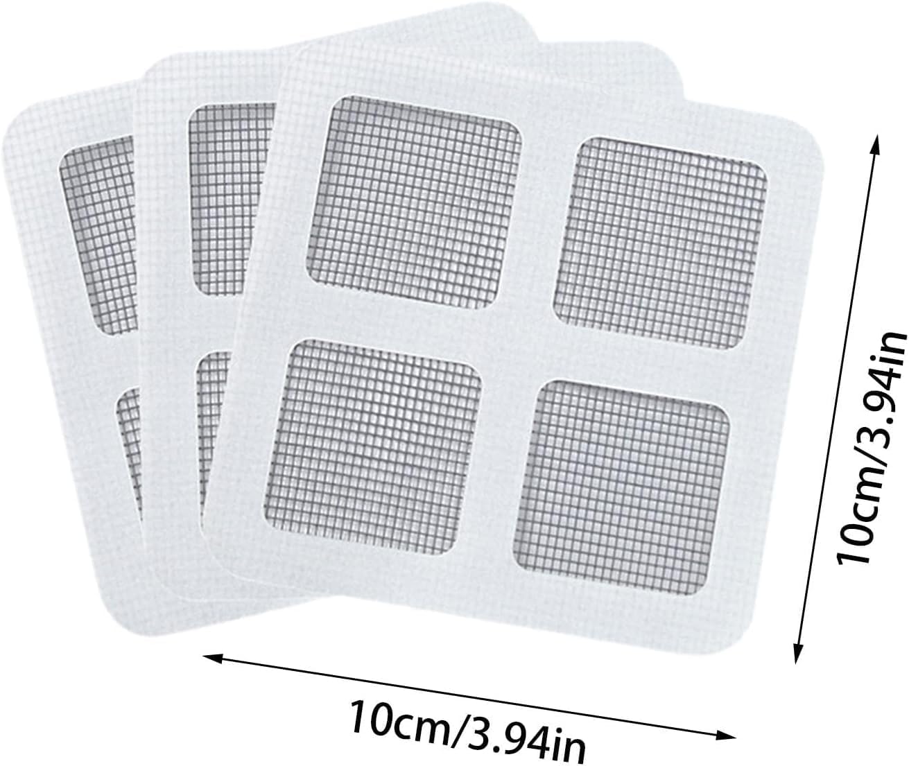 ZhangyiHot 3 Pcs White Bathtub Hair Catcher Patches