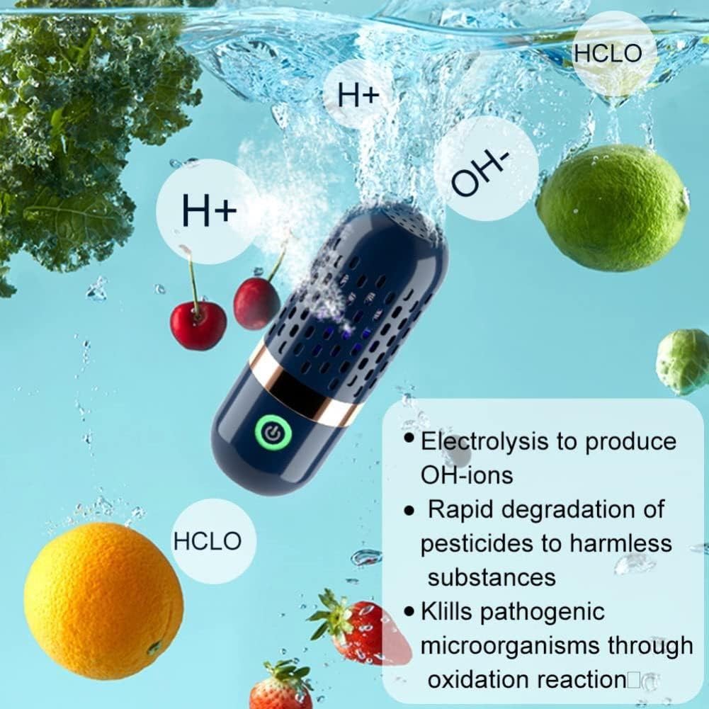 Havamoasa 1PC Fruit Cleaner Portable USB Rechargeable