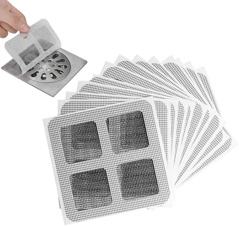 Shower Hair Catcher Stickers 10 Pack for Drain Protection