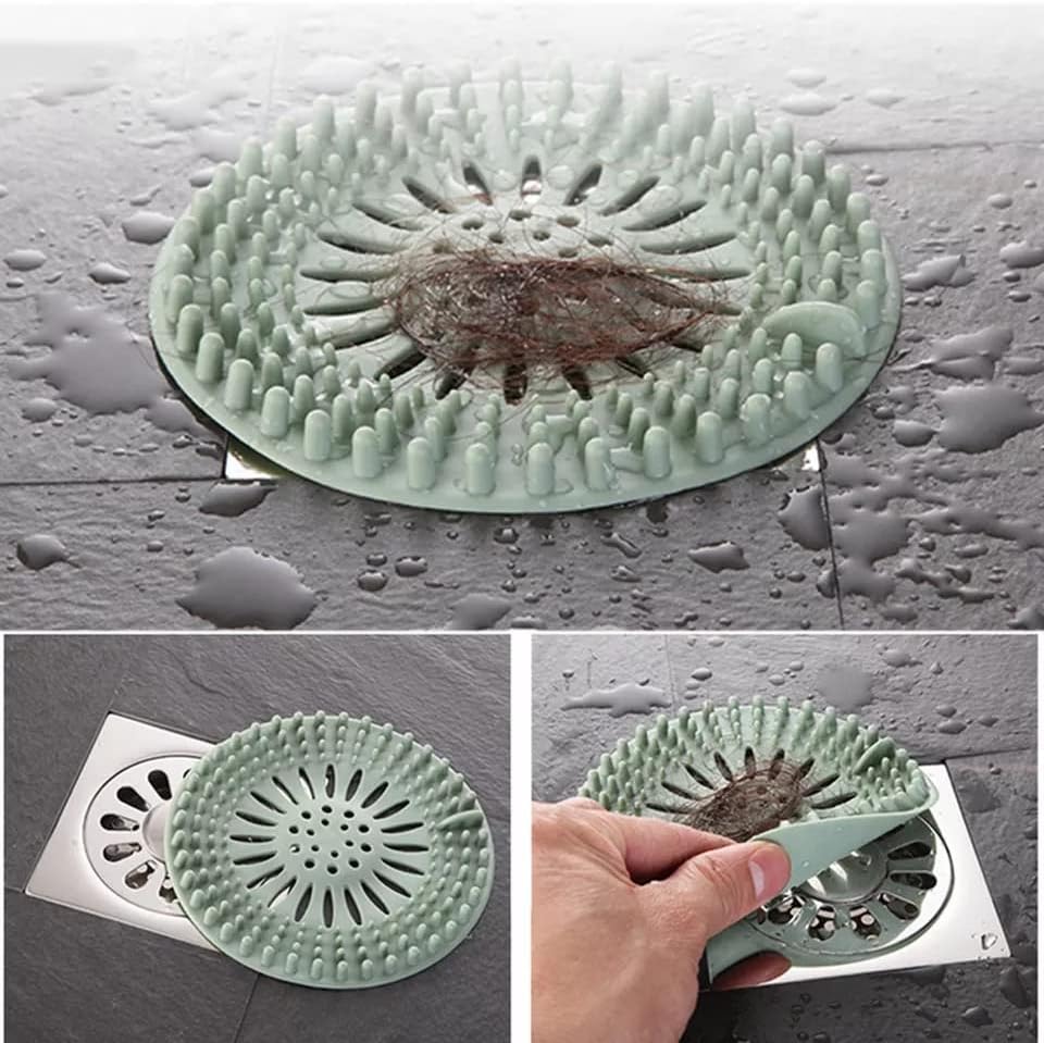Durable Silicone Hair Stopper Drain Cover 5 Pack