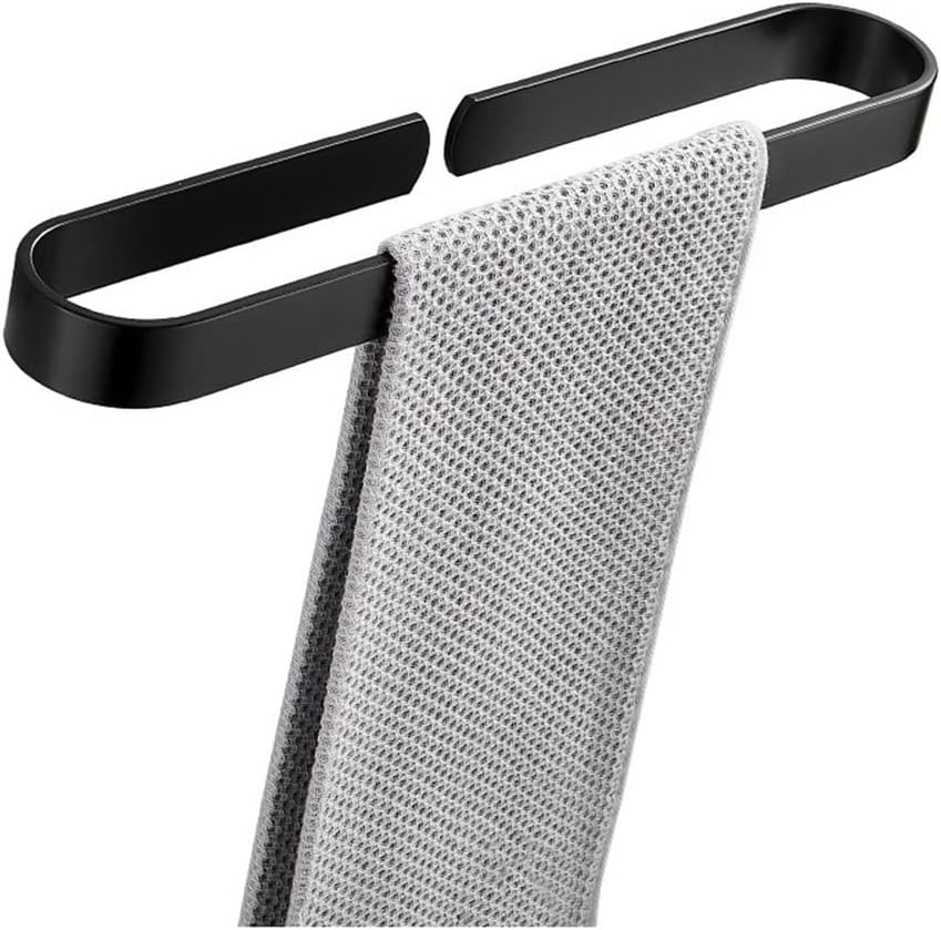 TYZK 30cm Black Wall Mounted Towel Bar
