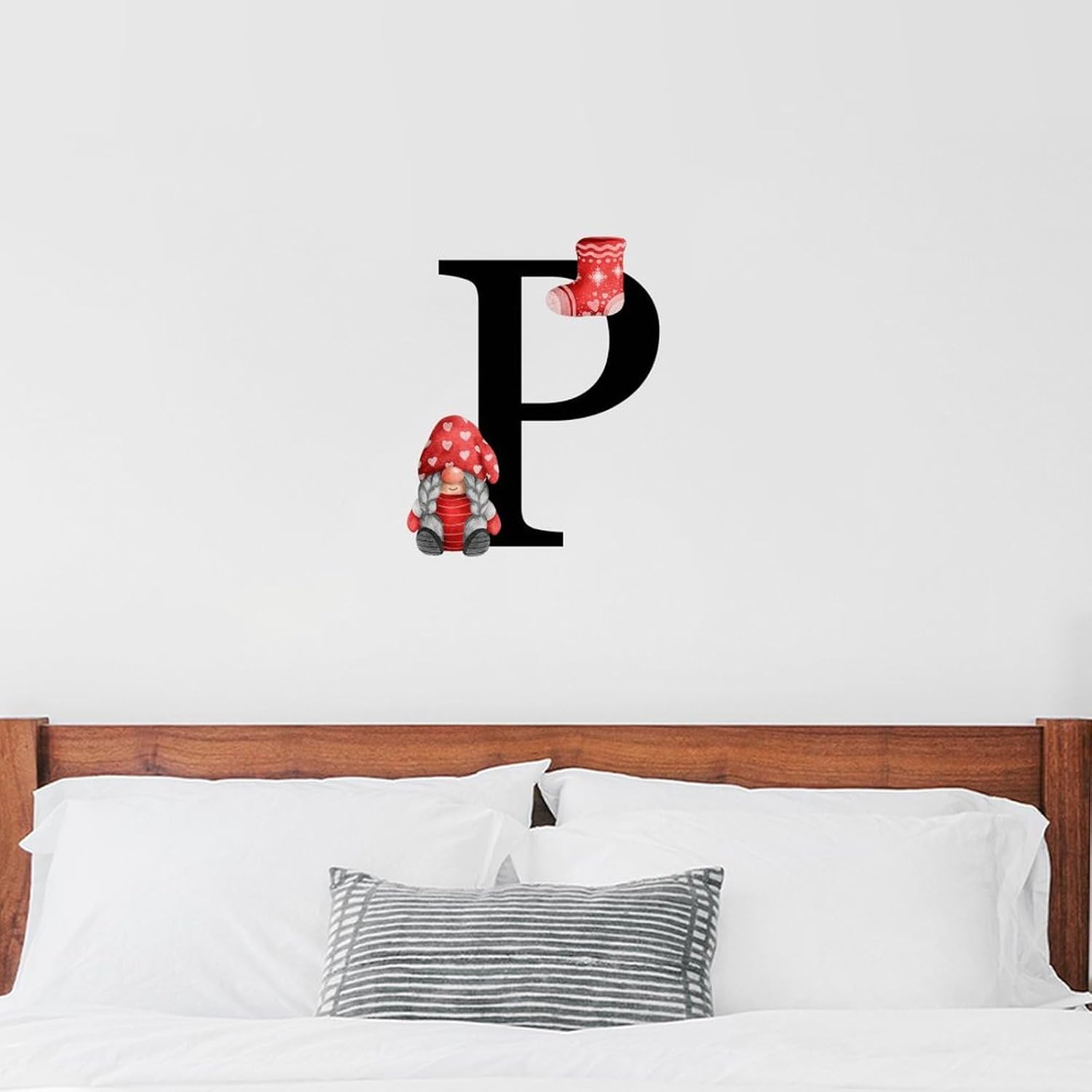Wodevor 22 Inch Reusable Red P Quote Wall Decal