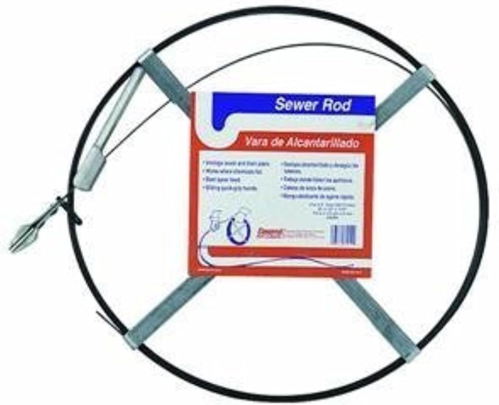 50BH Spring Sewer Rod with Holder by GEN WIRE SPRING CO 1