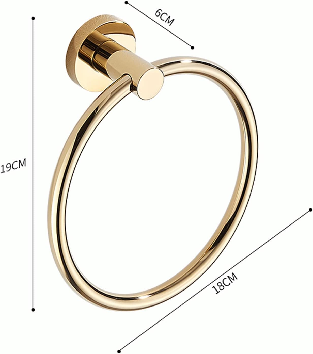 BOCbco Copper Bathroom Towel Holder