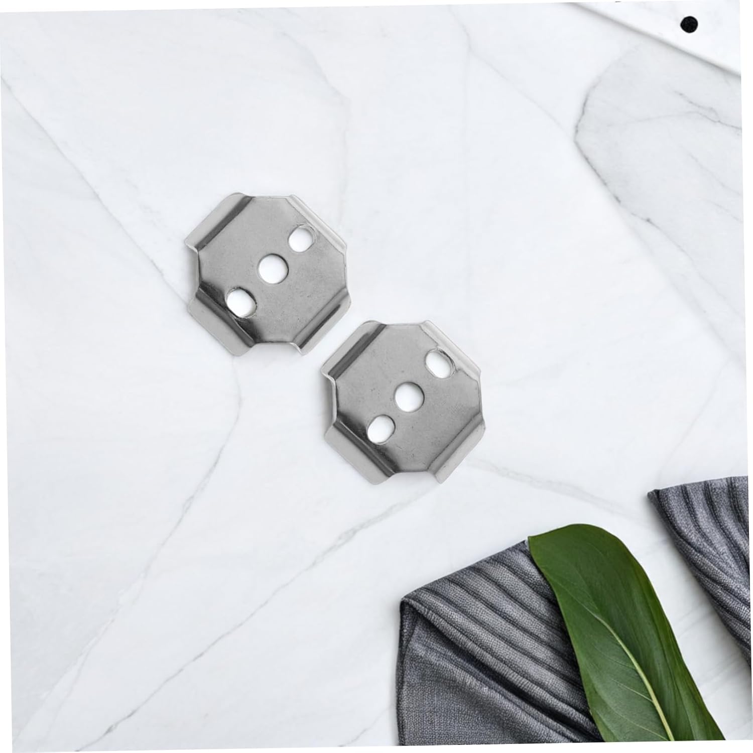 2Pcs Bath Towel Rack Mounting Hardware Elegant Design Easy Installation