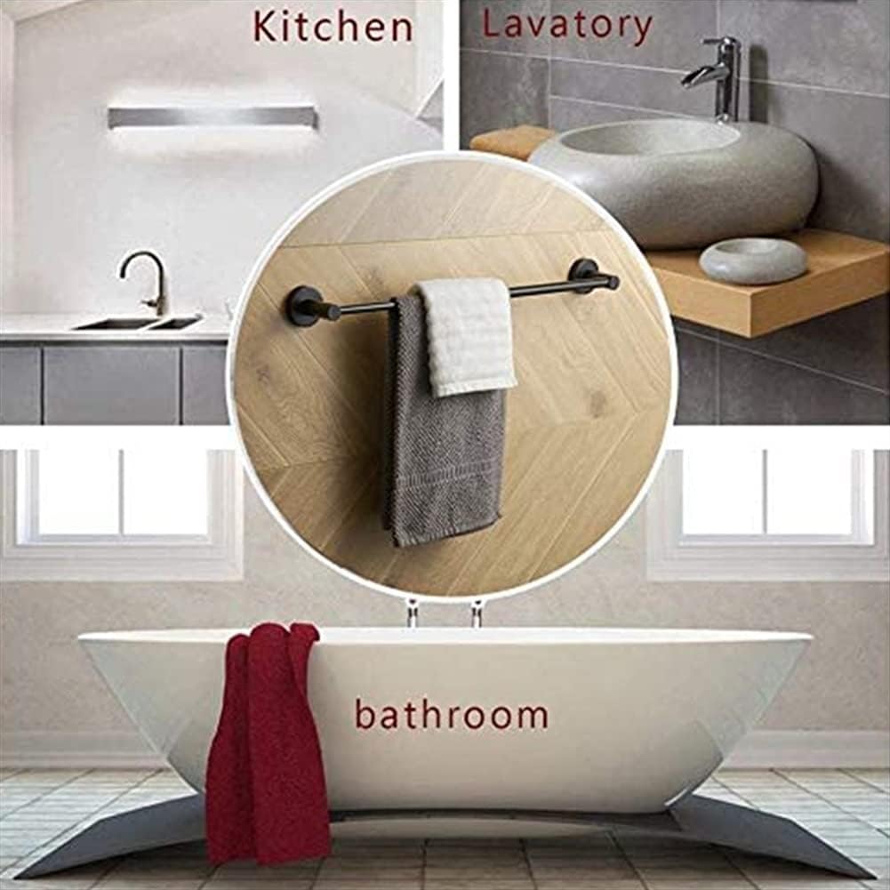 BOCbco Black Adjustable Towel Bar Rod