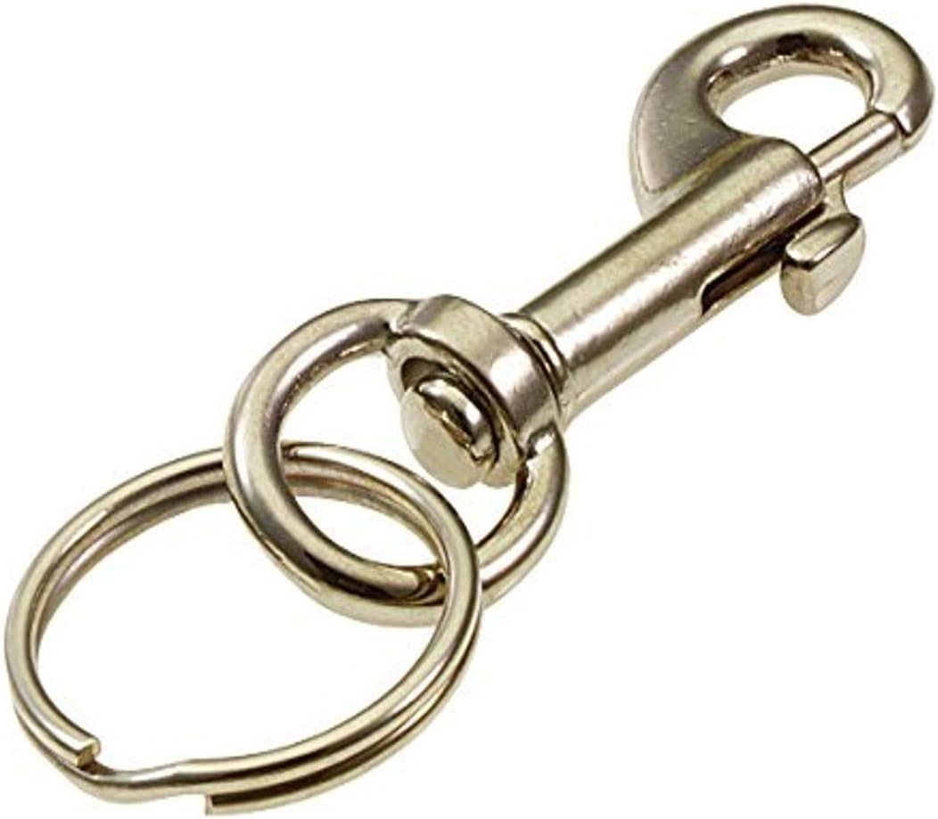 Lucky Line 2-18 Small Bolt Snap with 78 Split Key Ring