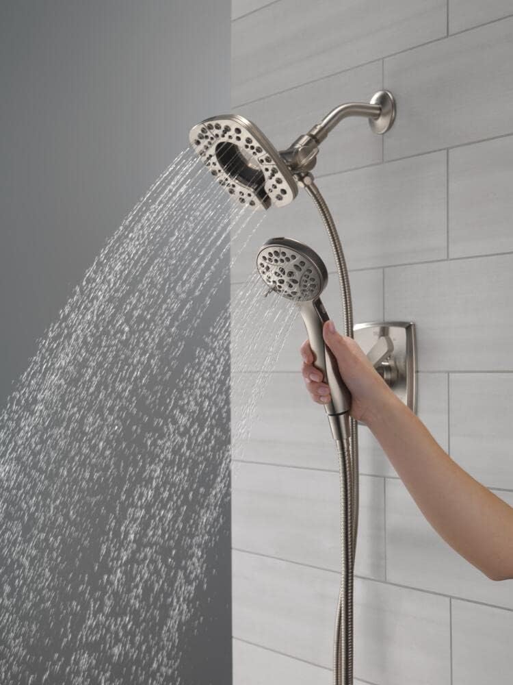 Delta In2ition Dual Shower Head with Handheld Spray Brushed Nickel