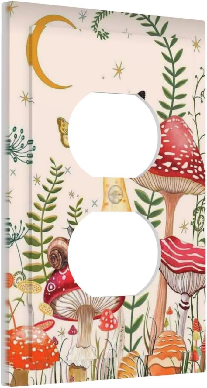 Nature Plant Botanical Wall Switch Cover 1 Gang Decorative