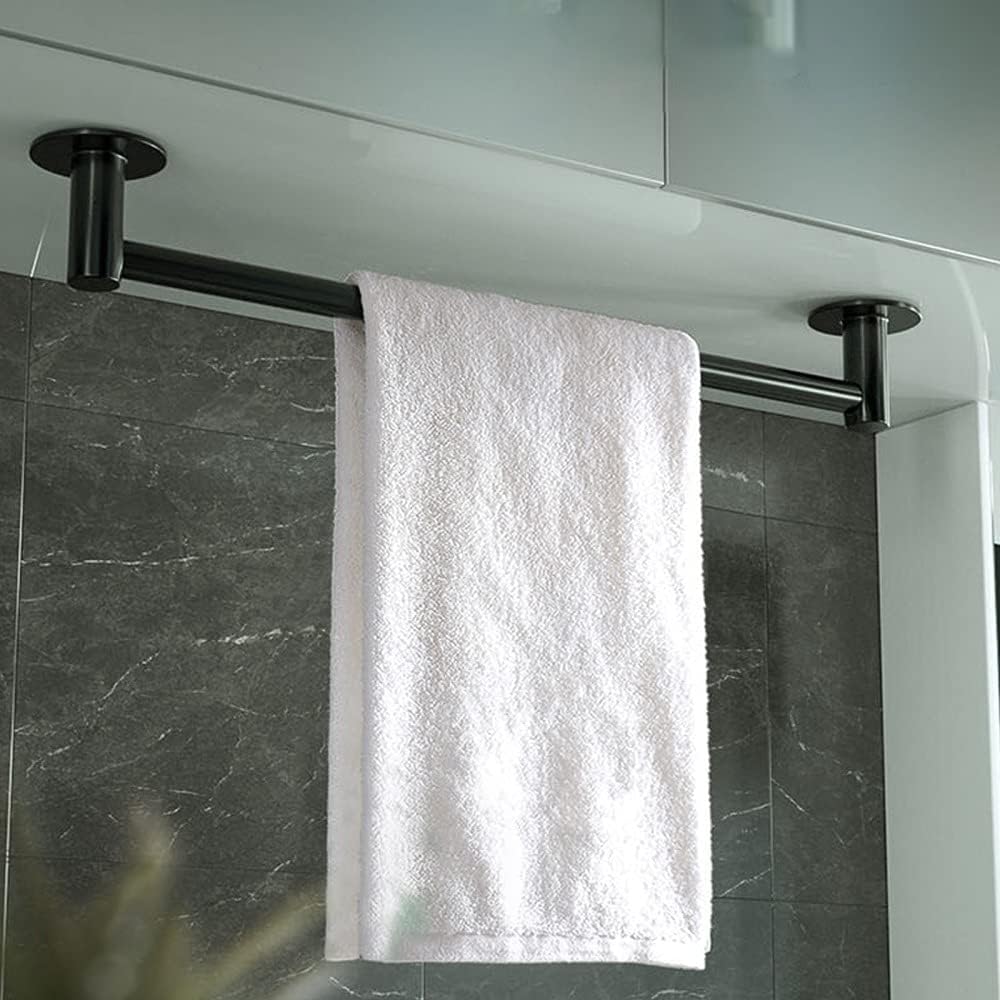 BOCbco Black Towel Rail Wall Mounted