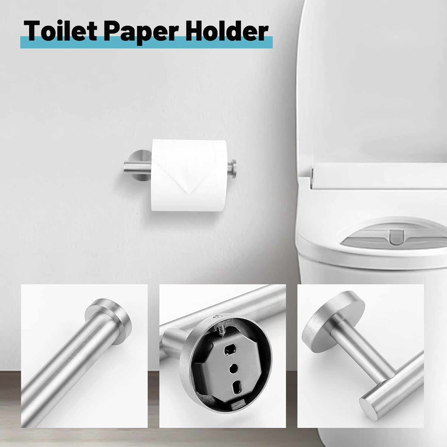 10-Piece Brushed Nickel Bathroom Hardware Set