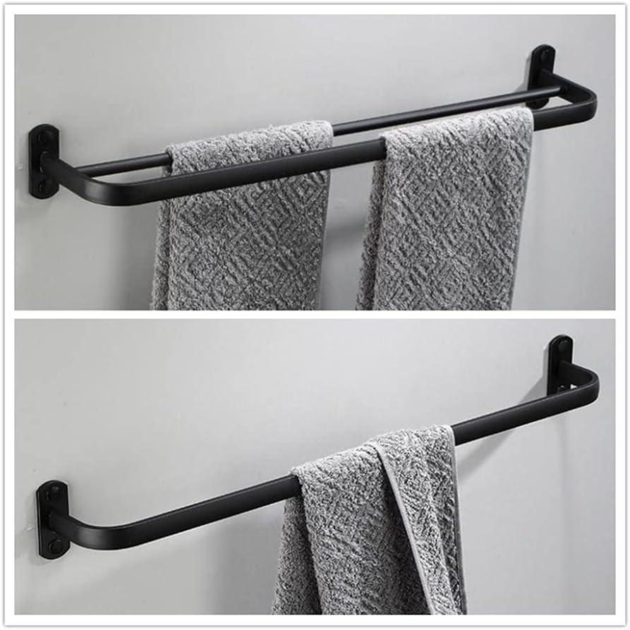 BOCbco Black Towel Rail 4050Cm Wall Mounted
