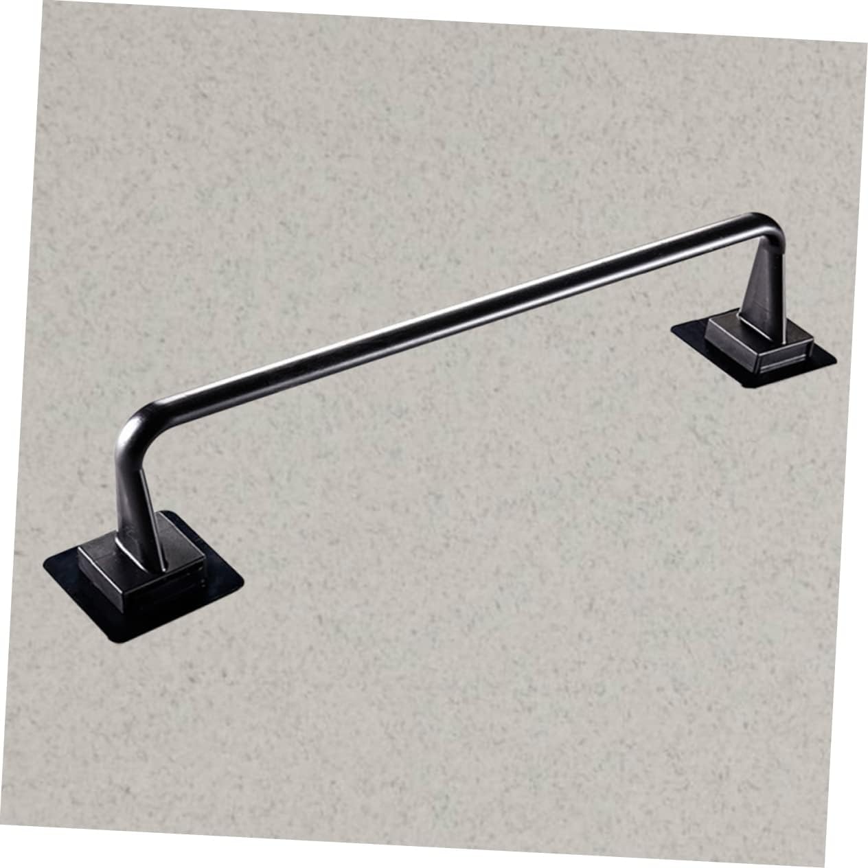 TEHAUX Modern Single Towel Holder Black No Drill Design