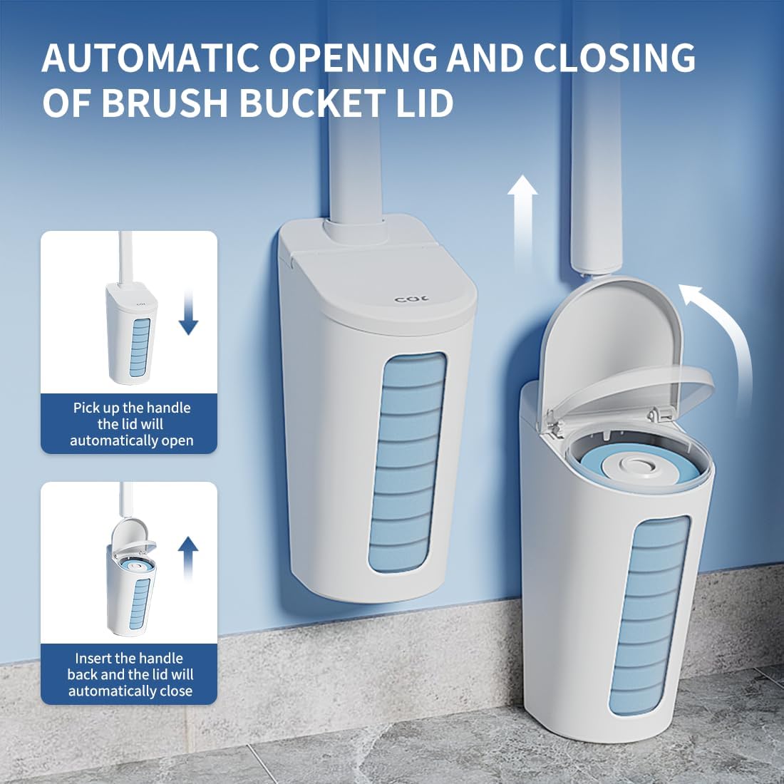 CQT Toilet Cleaning Kit with Wand and 10 Refills