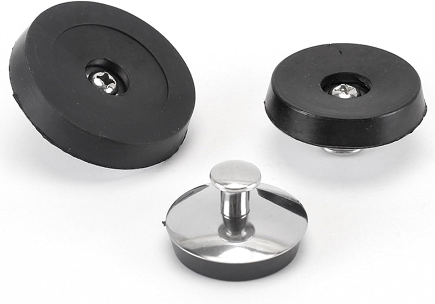 Universal Bath Plug Caps Stainless Steel 45mm