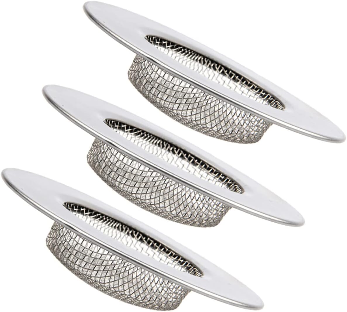 ARTIBETTER 3-Pack Drain Hair Catcher for Bathroom Sink and Shower