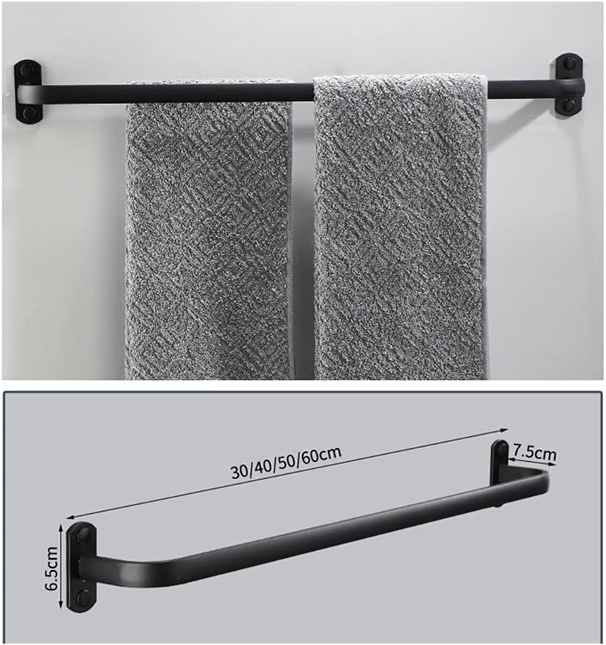 BOCbco Black Towel Rail 4050Cm Wall Mounted