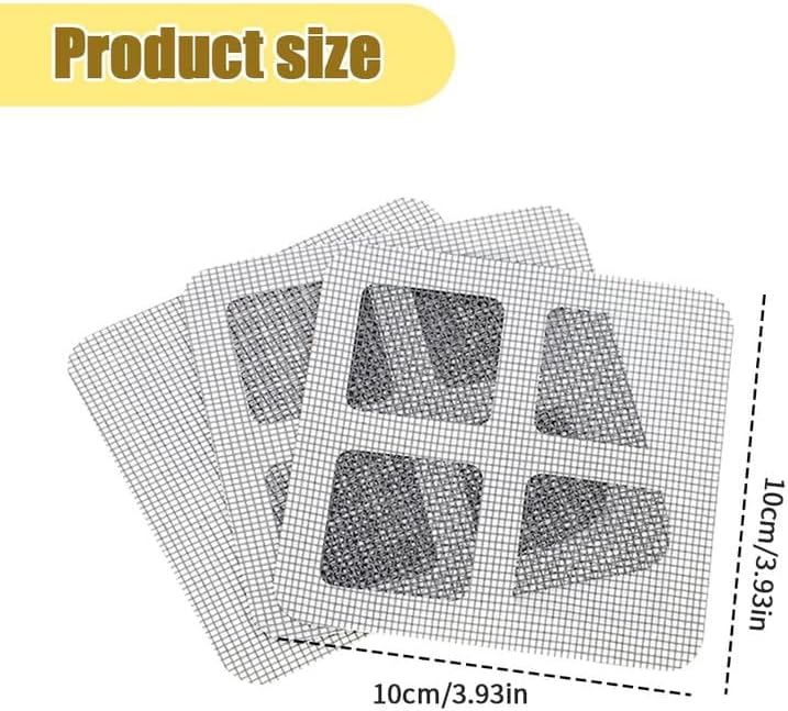 Disposable Hair Drain Stickers 4x4 Inch 10 Pack Bathroom Kitchen Use