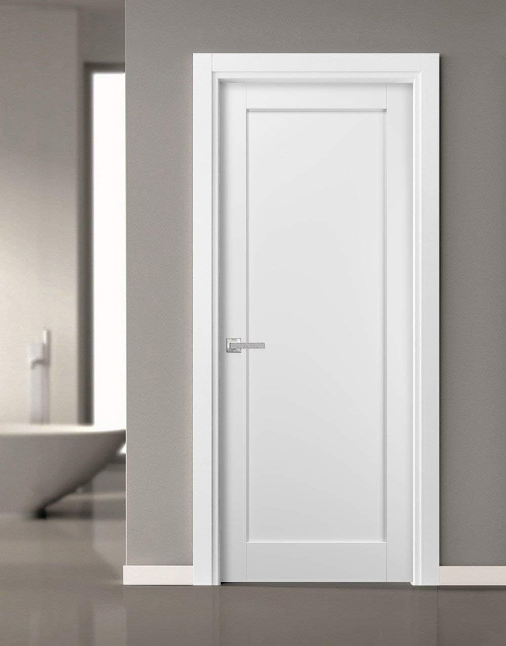 SARTODOORS Solid MDF Pantry Door 42x80 with Hardware