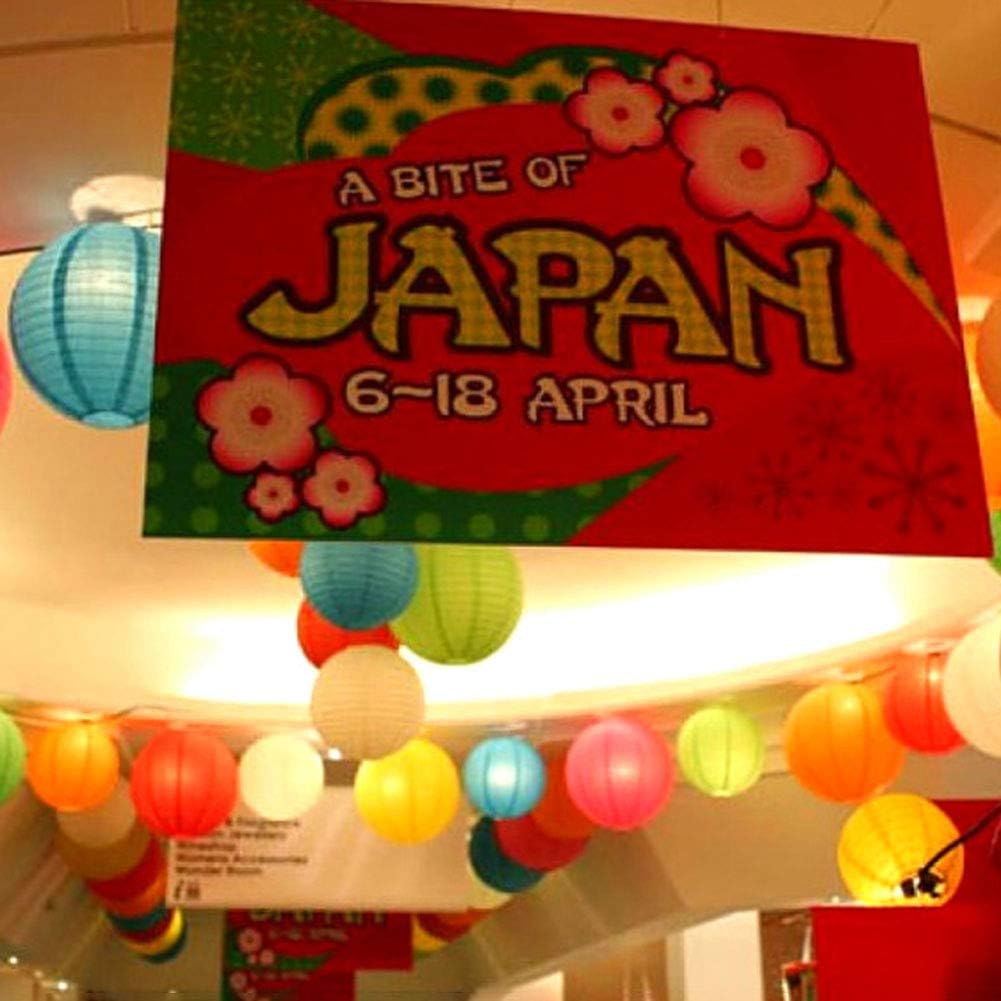 Meideli Colorful Round Paper DIY Lantern 8in