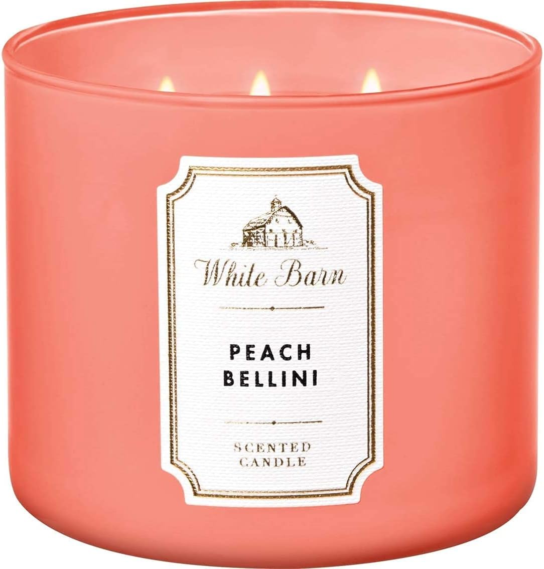 White Barn Peach Bellini Scented Candle 3 Wick 145 oz 1