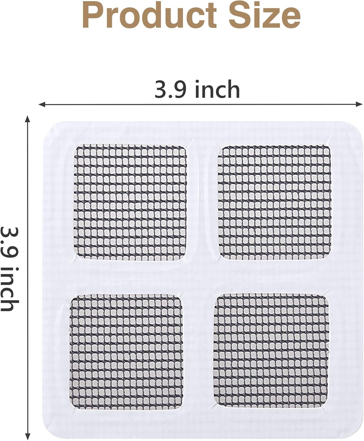 12Pcs MENKEY Disposable Shower Drain Cover with Square Mesh Design