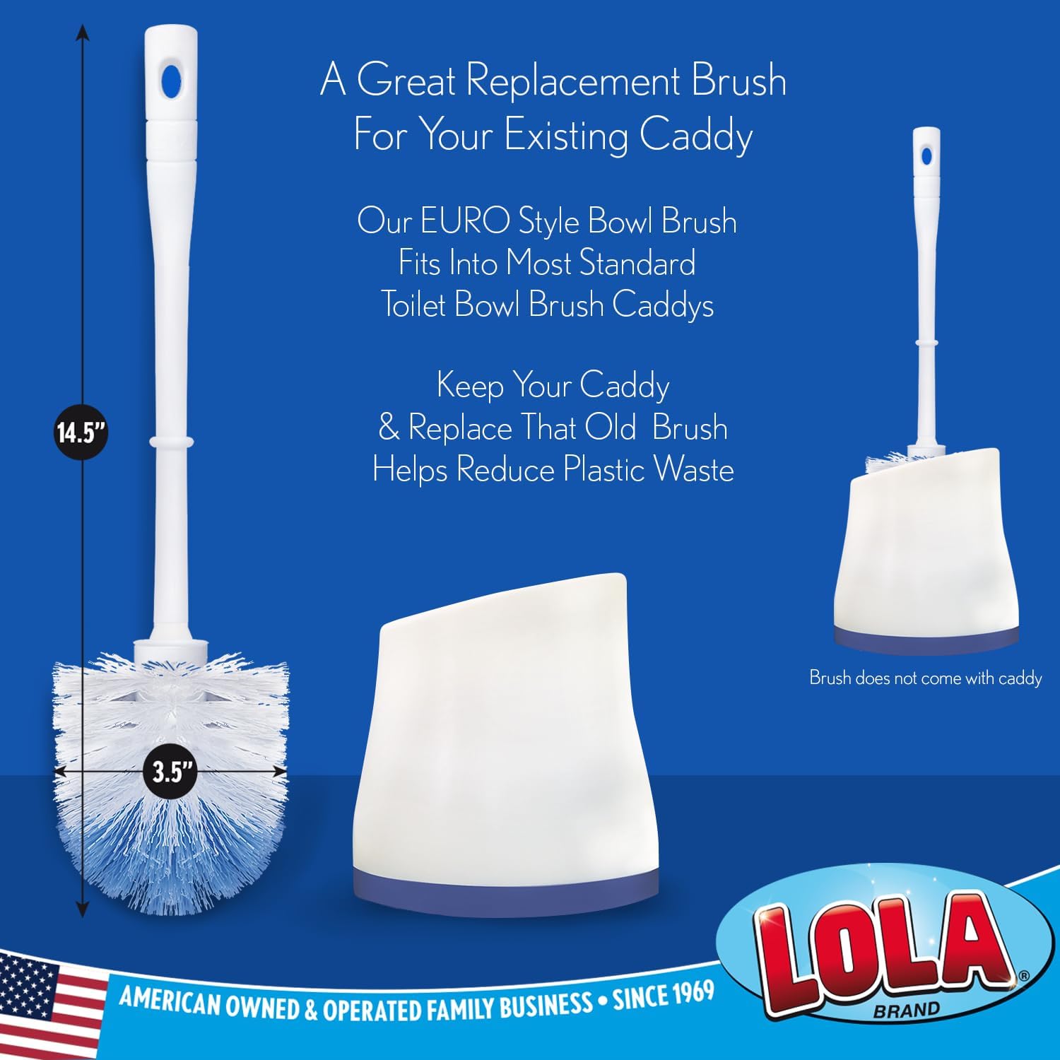 Lola Products Classic Toilet Brush 6 Pack