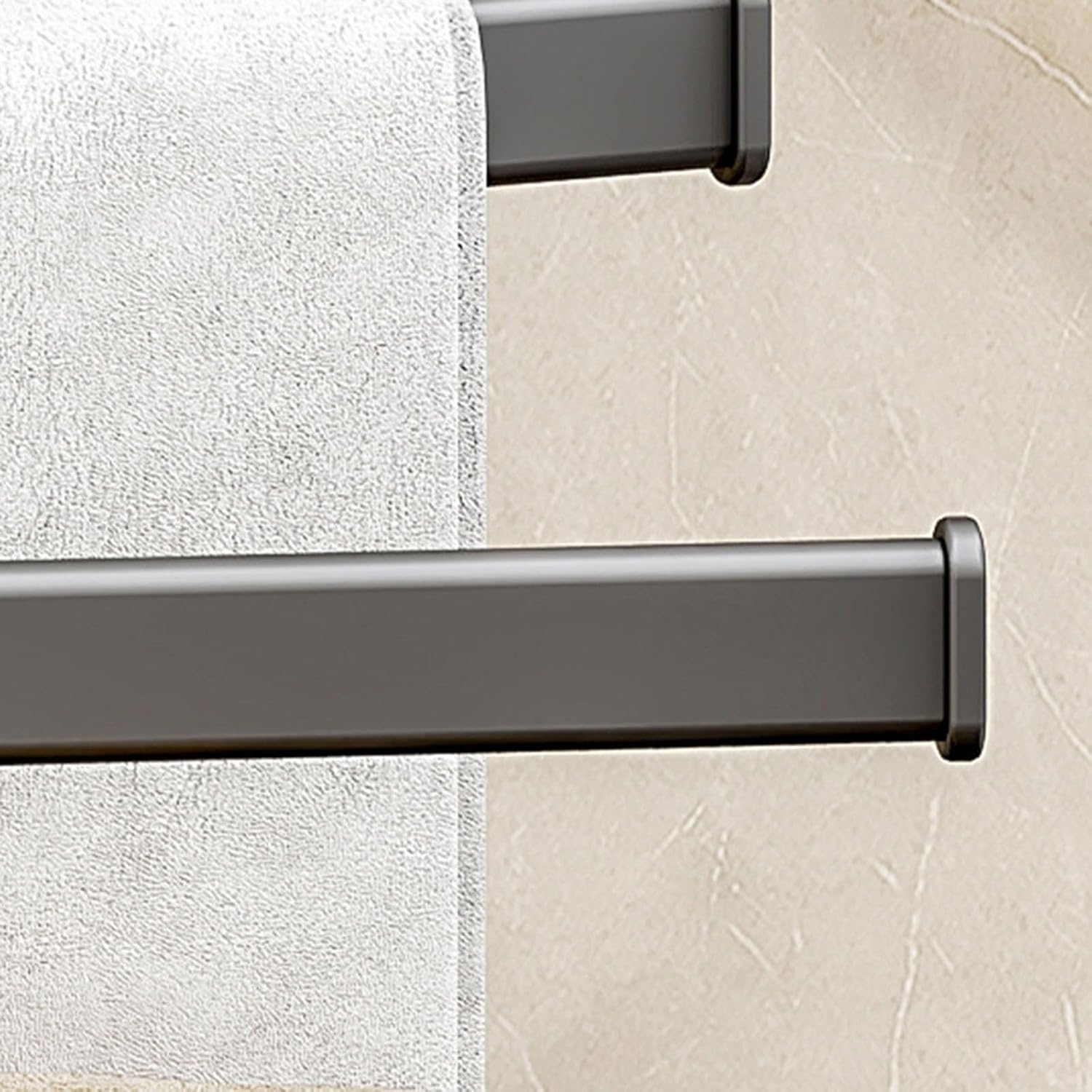 4 Arm Swivel Towel Rack with Hook Rustproof and Space Saving