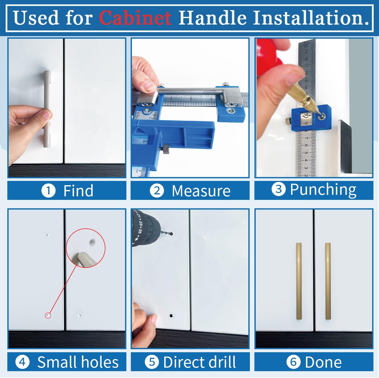 KingCharles Cabinet Hardware Jig Perfect Set 1