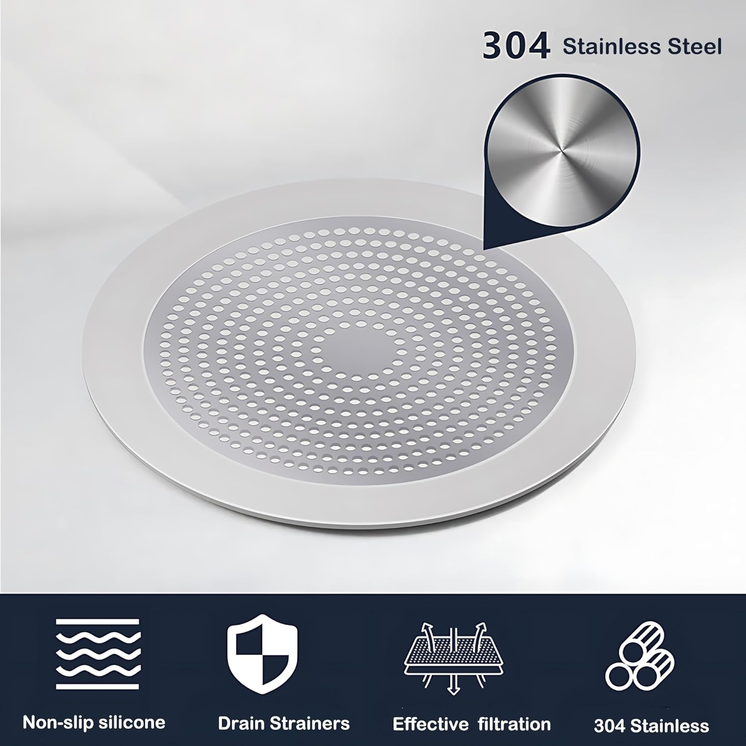 HymoConn Round Shower Hair Catcher 55 inch