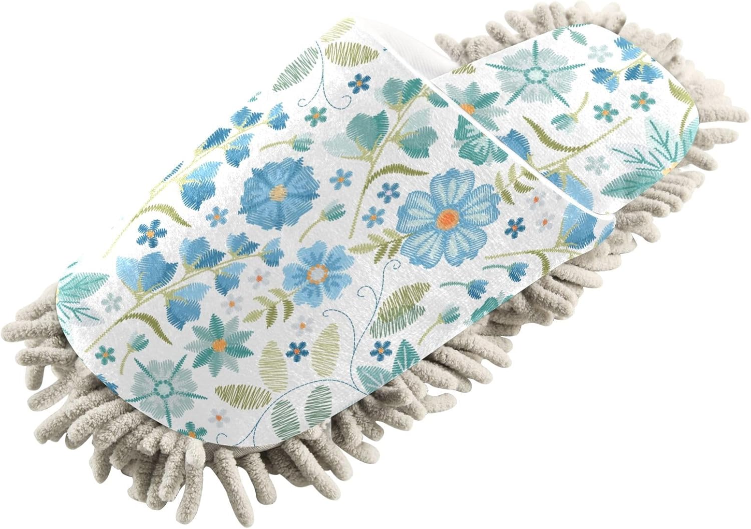 Kigai Microfiber Slippers Blue Wildflowers