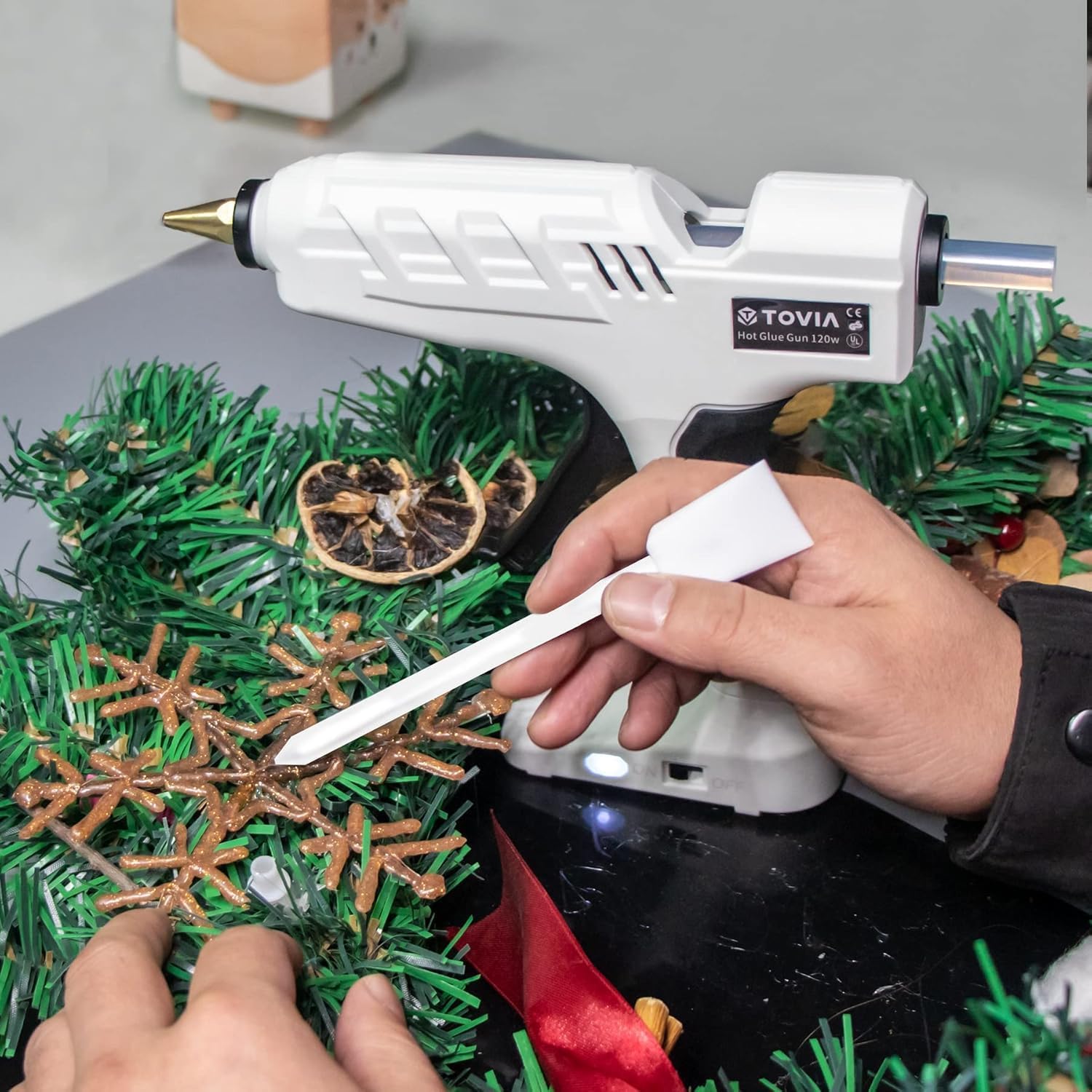 T TOVIA High Temp Hot Glue Gun Kit with Switch 1