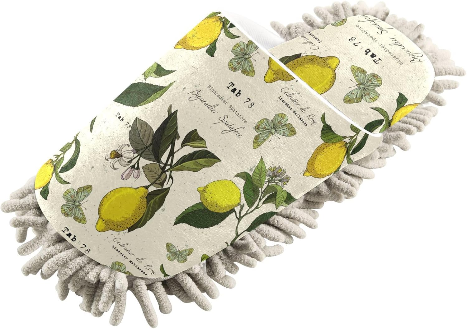 Sinestour Lemon Tree Mop Slippers for Floor Cleaning 1
