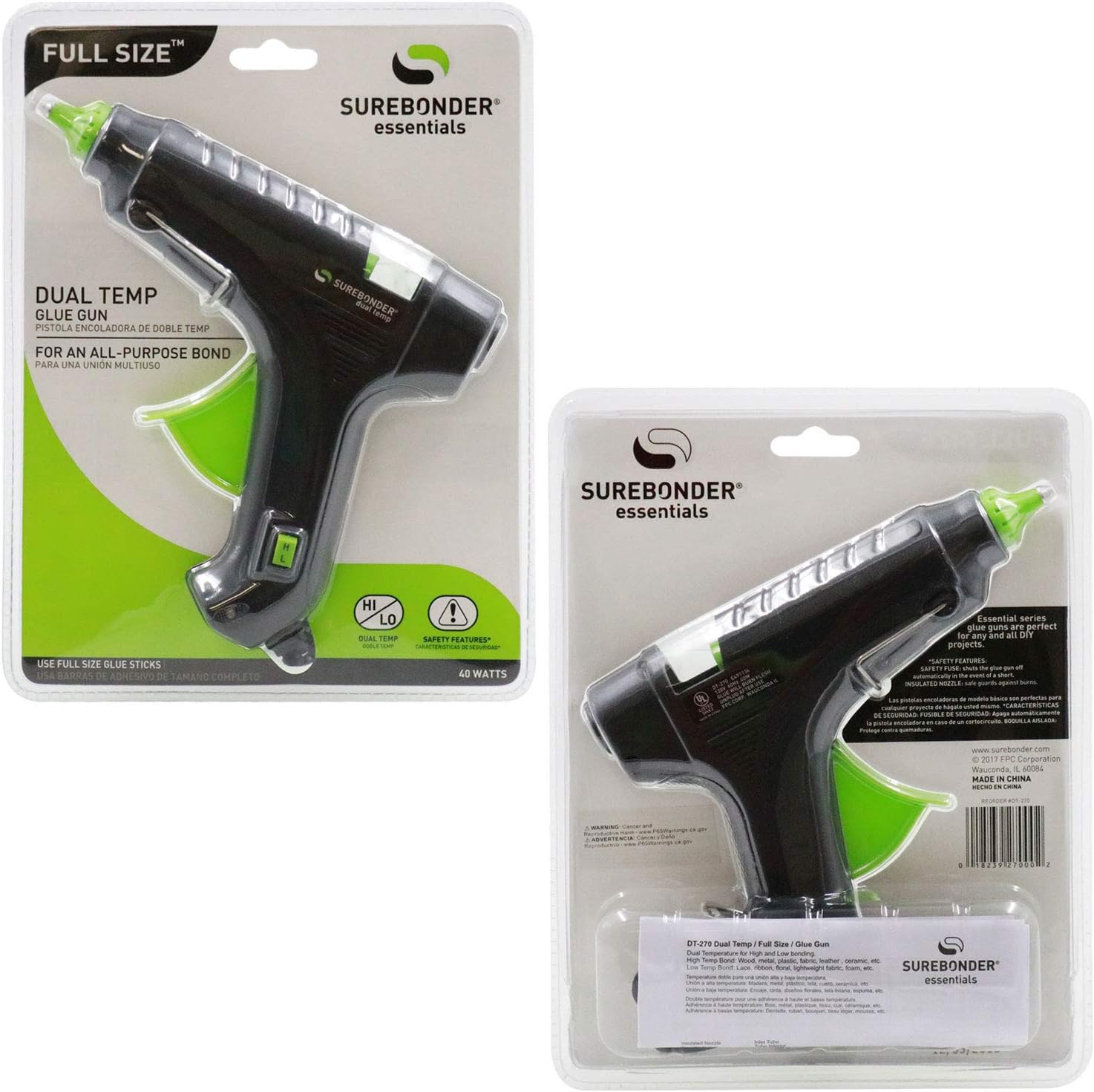 Surebonder DT-270 Dual Temp Hot Melt Glue Gun