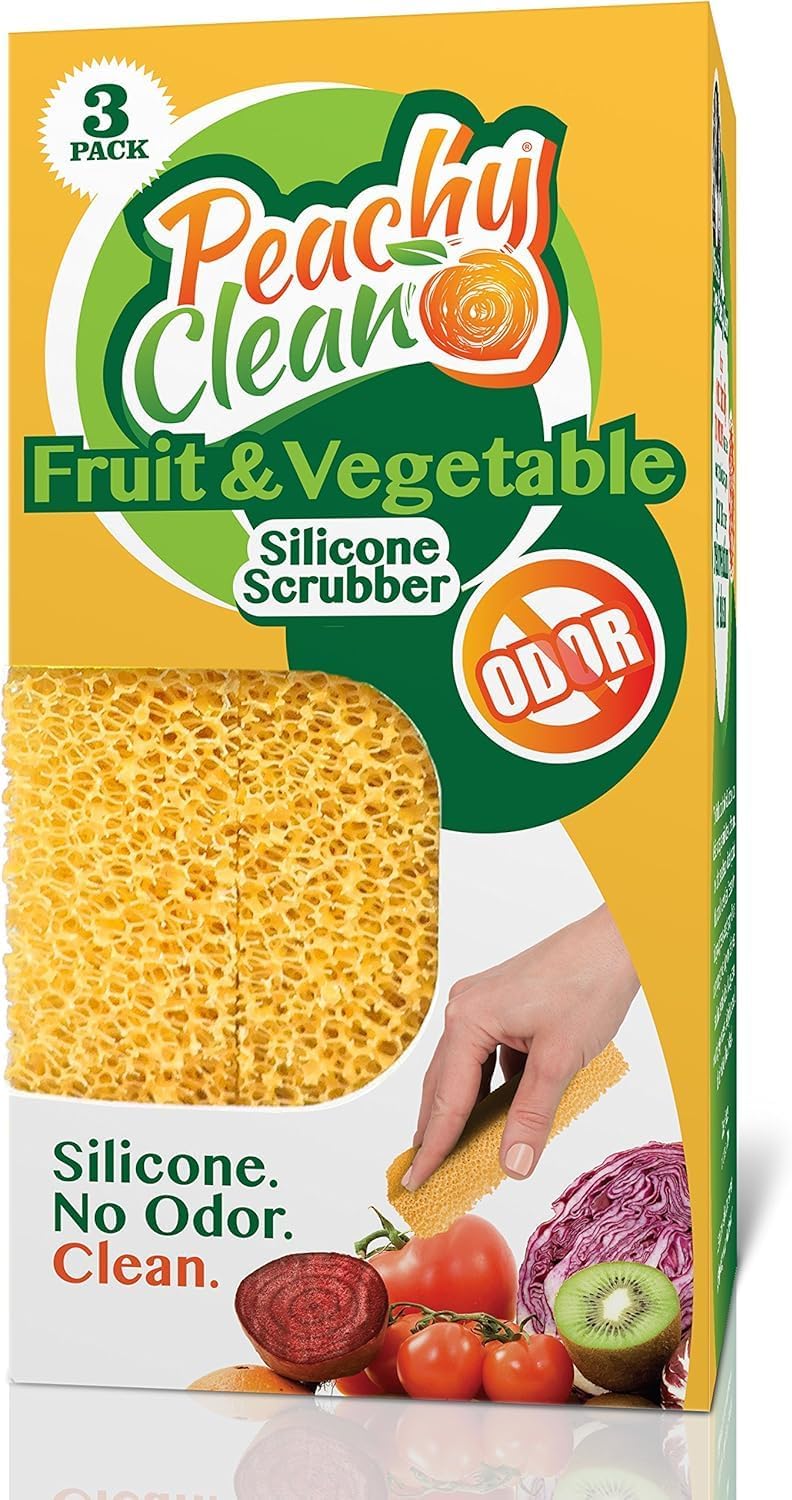 Peachy Clean Silicone Scrubber Set of 3