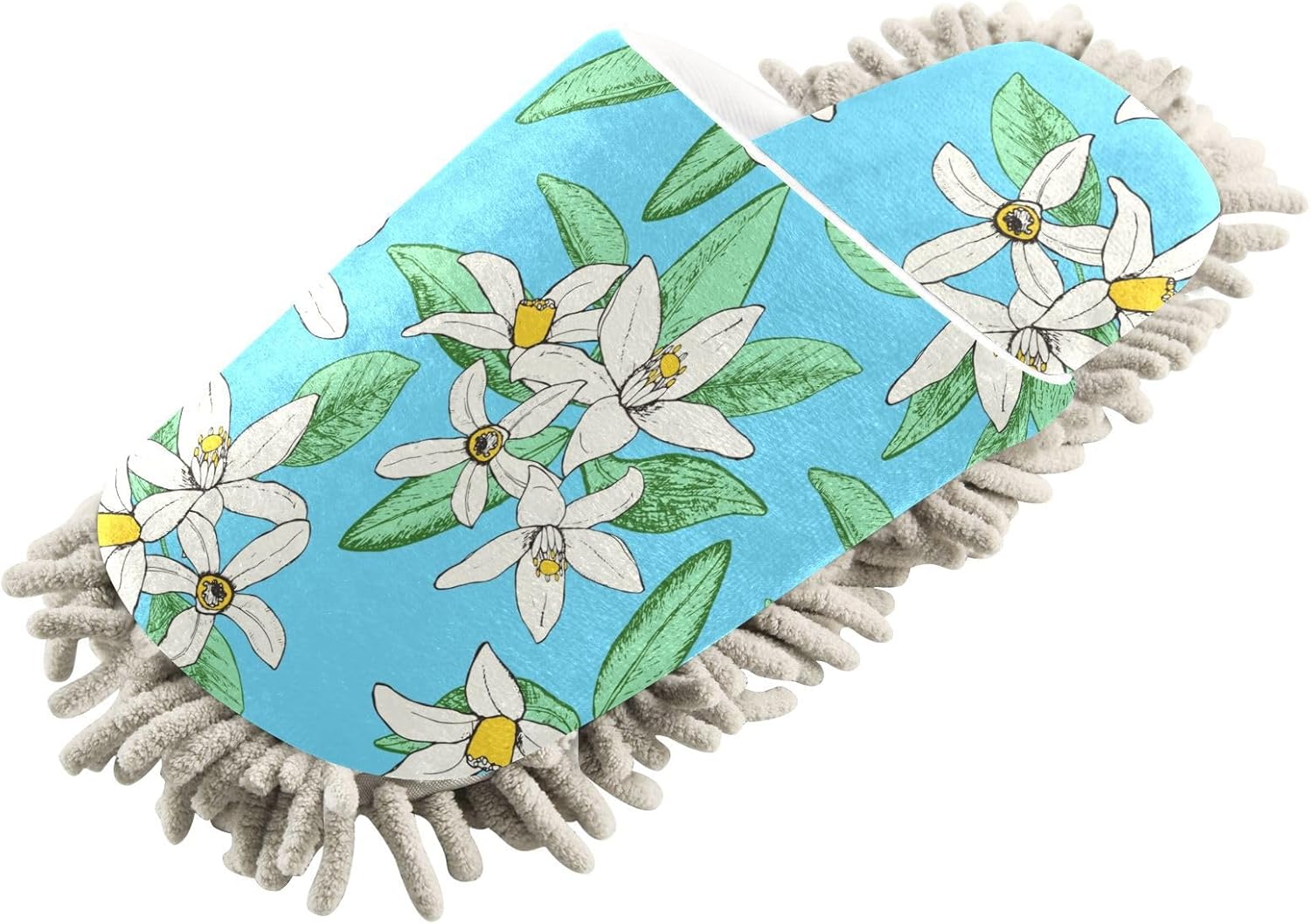 Kigai Microfiber Slippers with Floral Spring Pattern